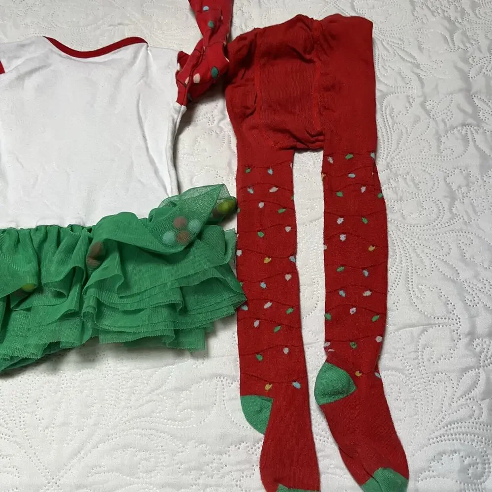 Tu Christmas Tree Holiday Outfit Size 12-18m